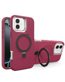 Encuentra la mejor funda heavy duty con atril de carga inalámbrica en Guatemala para proteger tu iPhone 17 en color MAROON.