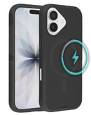 Funda de doble capa con carga inalambrica Apple iPhone 17 Negro