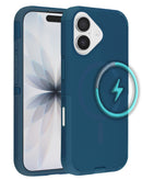 Funda dual layer con carga inalambrica iPhone 17 BLUE
