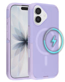 Funda de doble capa con carga inalambrica iPhone 17 PURPLE
