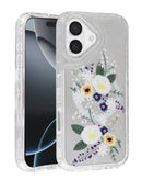 Encuentra la funda transparente con diseño de flores y cargador inalámbrico para iPhone 17 en Guatemala.