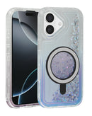 Protector de case glitter líquido con carga inalámbrica para iPhone 17 en Guatemala.