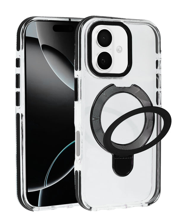 Encuentra el mejor case transparente con soporte de carga inalámbrica para iPhone 17 en Guatemala.