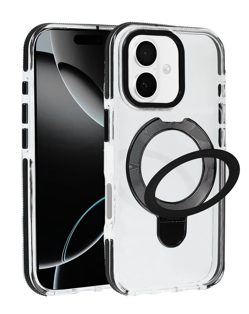 Encuentra el mejor case transparente con soporte de carga inalámbrica para iPhone 17 en Guatemala.