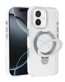 Protector transparente con soporte de carga inalámbrica para iPhone 17 en Guatemala, disponible en tiendas de accesorios iPhone y mayoristas de tecnología.