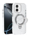 Protector transparente con soporte de carga inalámbrica para iPhone 17 en Guatemala, disponible en tiendas de accesorios iPhone y mayoristas de tecnología.