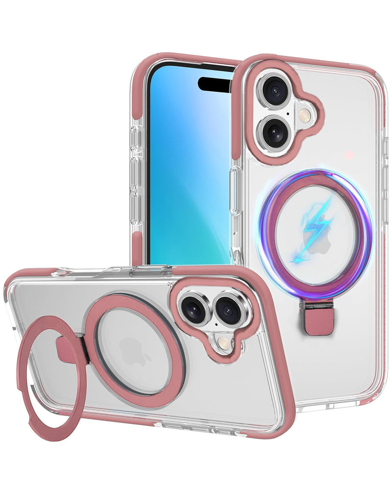 Encuentra la mejor funda magnética transparente con soporte para iPhone 17 en Guatemala.
