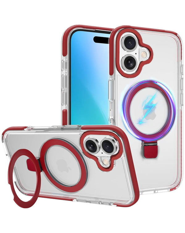 Encuentra la mejor funda transparente magnética con soporte para iPhone 17 en Guatemala.