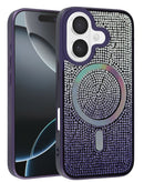 Funda delgada con carga inalambrica bling diamante cristal PURPLE