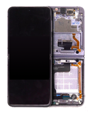 Pantalla OLED para Samsung Galaxy Z Flip 4 5G con marco (Usada Original Grado A) (Morado Bora)
