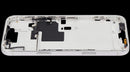 Marco medio blanco titanio para iPhone 16 Pro Max A2894/A3088, con botones y chasis de repuesto.