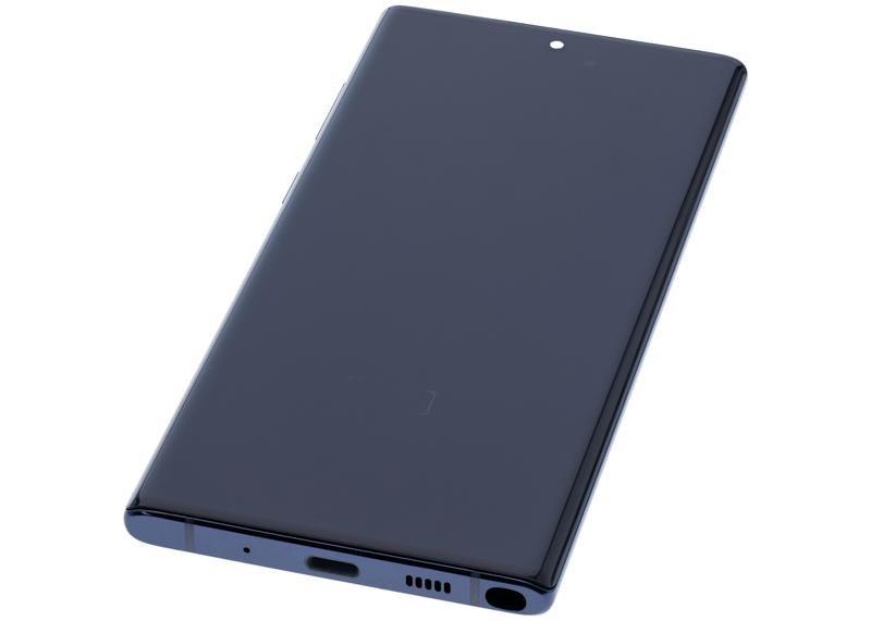 Reparación de pantalla OLED con marco para Samsung Galaxy Note 10 en Guatemala, disponible en color Aura Glow / Plateado.