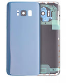 Encuentra la tapa trasera original en color Coral Blue para Samsung Galaxy S8 en Guatemala, ideal para reparaciones y garantías de talleres autorizados.