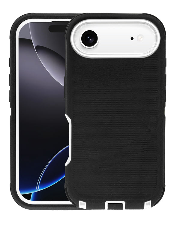 La mejor funda heavy duty para iPhone Air en Guatemala, disponible en color negro y blanco.