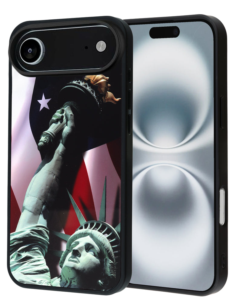 Compra la impresionante carcasa de aluminio con la Estatua de la Libertad para iPhone Air en Guatemala.