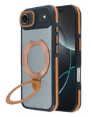 Case transparente mate con carga inalámbrica y soporte para iPhone Air en Guatemala.