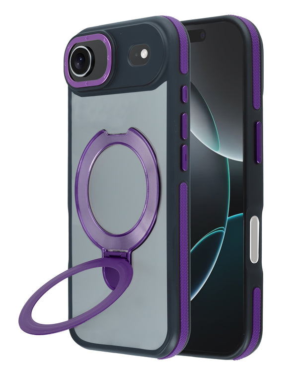 Encuentra la funda transparente mate con carga inalámbrica y soporte para iPhone 17 Air en Guatemala, ideal para proteger tu teléfono y cargarlo de forma práctica.