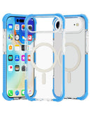 Encuentra la Funda TPU Mesh Sport con carga inalámbrica para iPhone 17A en Guatemala, disponible en color azul.