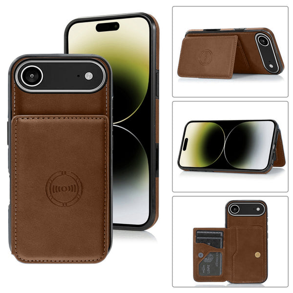 Encuentra la mejor funda billetera de cuero para iPhone Air en Guatemala con SlowBack, especialistas en accesorios de calidad para dispositivos Apple.