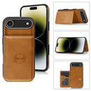 Encuentra la mejor funda cartera de cuero para iPhone Air en Guatemala con variedad de colores como el naranja de marca SlowBack.