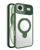 Encuentra la mejor funda magnética transparente con 2 soportes y lente de cámara para iPhone Air en Guatemala.