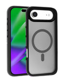 Encuentra tapas traseras bicolor matte magnéticas y translúcidas para iPhone en Guatemala en SlowBack, mayorista de accesorios y reparaciones.