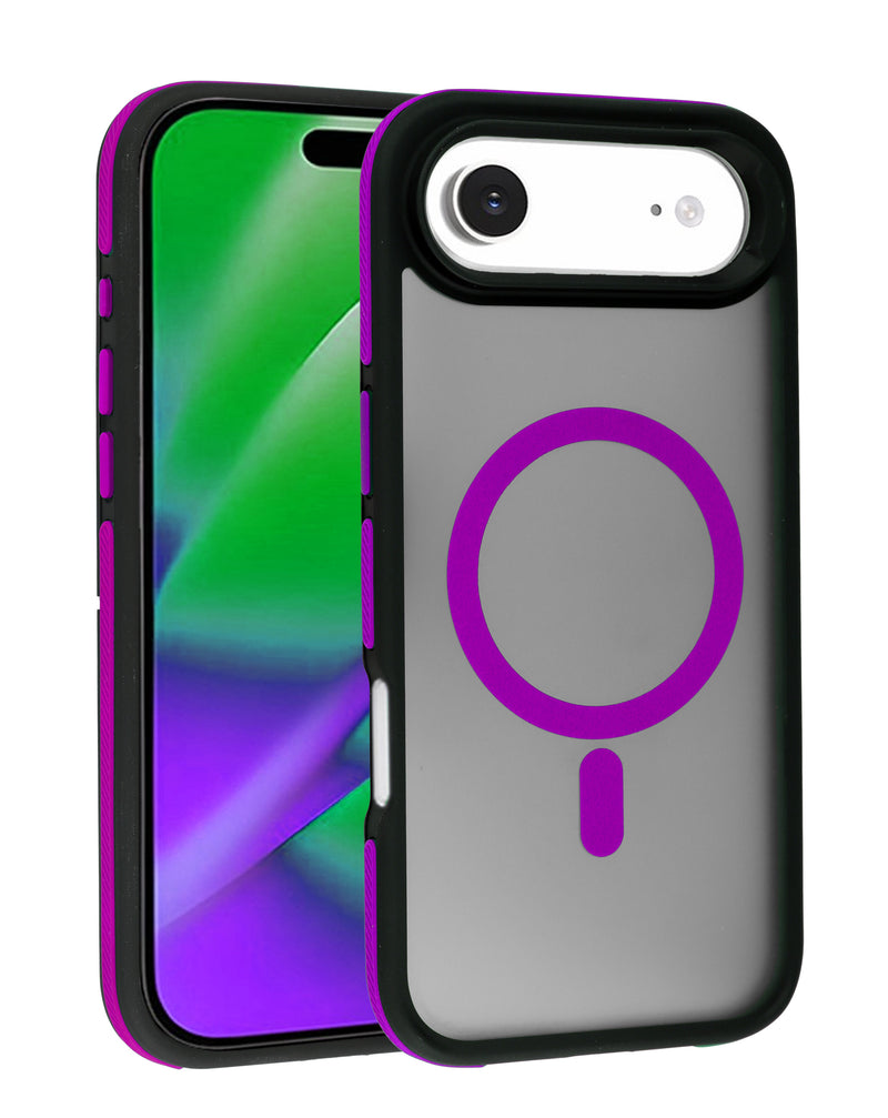 Encuentra en Guatemala estuches bicolor mate magnéticos para iPhone Air con translucidez de la marca SlowBack.