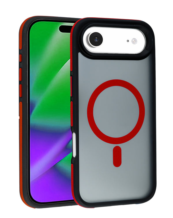 Encuentra la tapa trasera bicolor mate magnética translúcida para iPhone Air en Guatemala, ideal para reparaciones o como accesorio de protección, disponible en SlowBack.