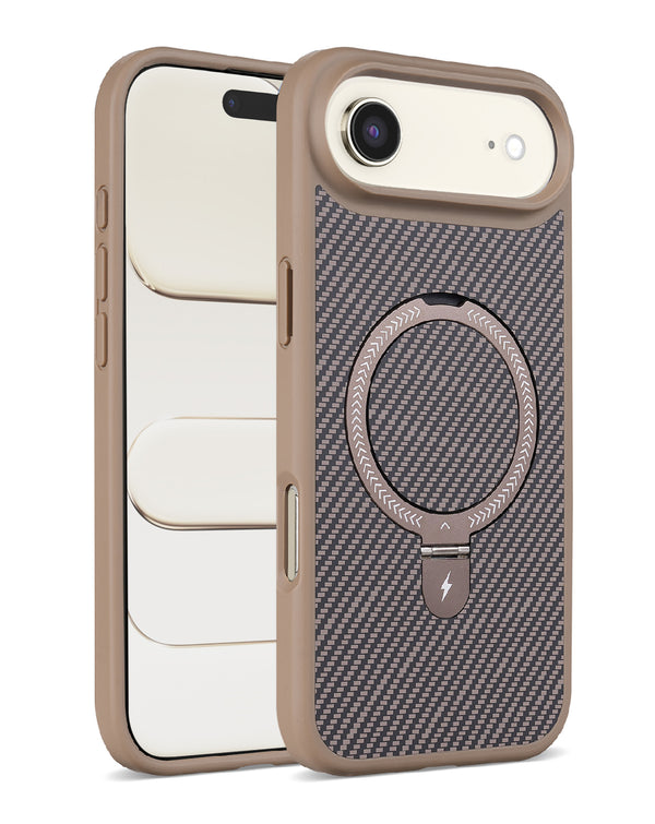 Encuentra la mejor funda con soporte magnético y fibra de carbono para iPhone Air en Guatemala, en SlowBack, mayorista de accesorios para iPhone.