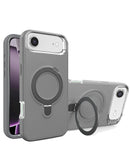 Funda heavy duty con soporte para carga inalámbrica en Guatemala, disponible en color gris para iPhone Air.