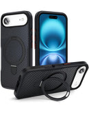 Funda de fibra de carbono con soporte magnetico iPhone Air Negro