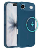 Funda de doble capa con carga inalambrica iPhone Air BLUE