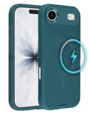 Funda de doble capa con carga inalambrica iPhone Air DARK GREEN