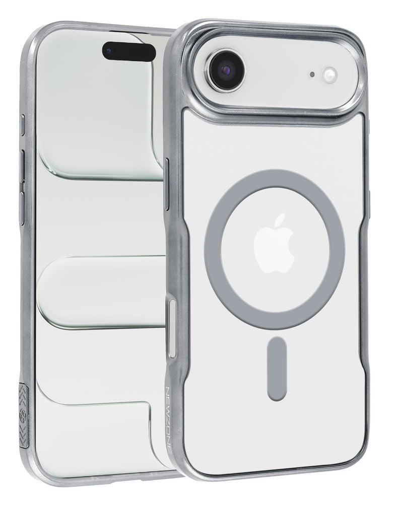 Protege tu iPhone Air con una funda magnética plateada y transparente en Guatemala.