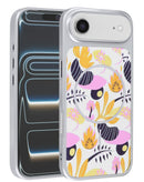 Encuentra en Guatemala la funda MagSafe dual layer de diseño floral en blanco para iPhone Air en SlowBack, mayorista de accesorios Apple.