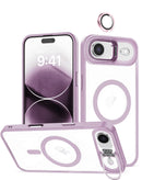Encuentra la funda magnética transparente y delgada con soporte para cámara y cubierta para cámara iPhone Air LIGHT PURPLE en Guatemala.