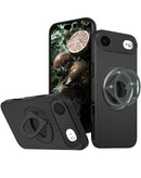 Estuche Ring Stand y cubierta deslizante para lente de camara iPhone Air (Negro)