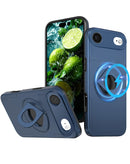 Funda con soporte de anillo y tapa deslizante para lente de camara iPhone Air BLUE