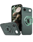 Estuche con soporte de anillo y cubierta deslizante para lente de camara iPhone Air DARK GREEN