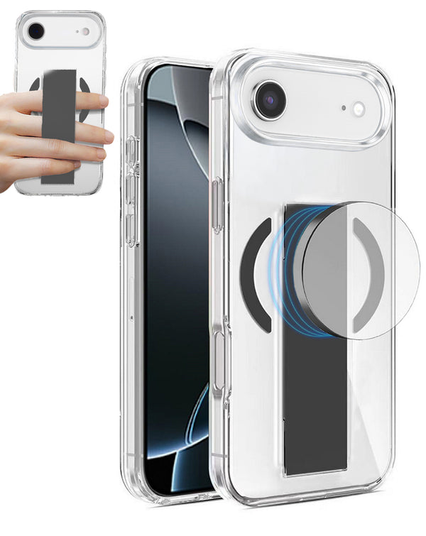 Encuentra en Guatemala el mejor case rígido transparente con MagGrip para iPhone Air en color negro, ideal para proteger tu dispositivo y destacar su diseño.