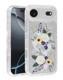 Protege tu iPhone Air Style 3 con un case transparente con diseño de flores y cargador inalámbrico en Guatemala.