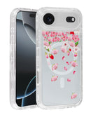 Compra la tapa trasera flower design transparente con cargador wireless para iPhone Air Style 6 en Guatemala, ideal para reparaciones y accesorios.