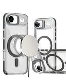 Compra la mejor funda magnética transparente con soporte para cámara para iPhone Air en Guatemala.