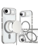 Protege tu iPhone Air con estilo y funcionalidad con esta funda magnética transparente con soporte de cámara en Guatemala.