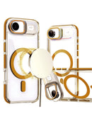 Encuentra la funda magnética transparente con soporte para cámara para iPhone Air en Guatemala.