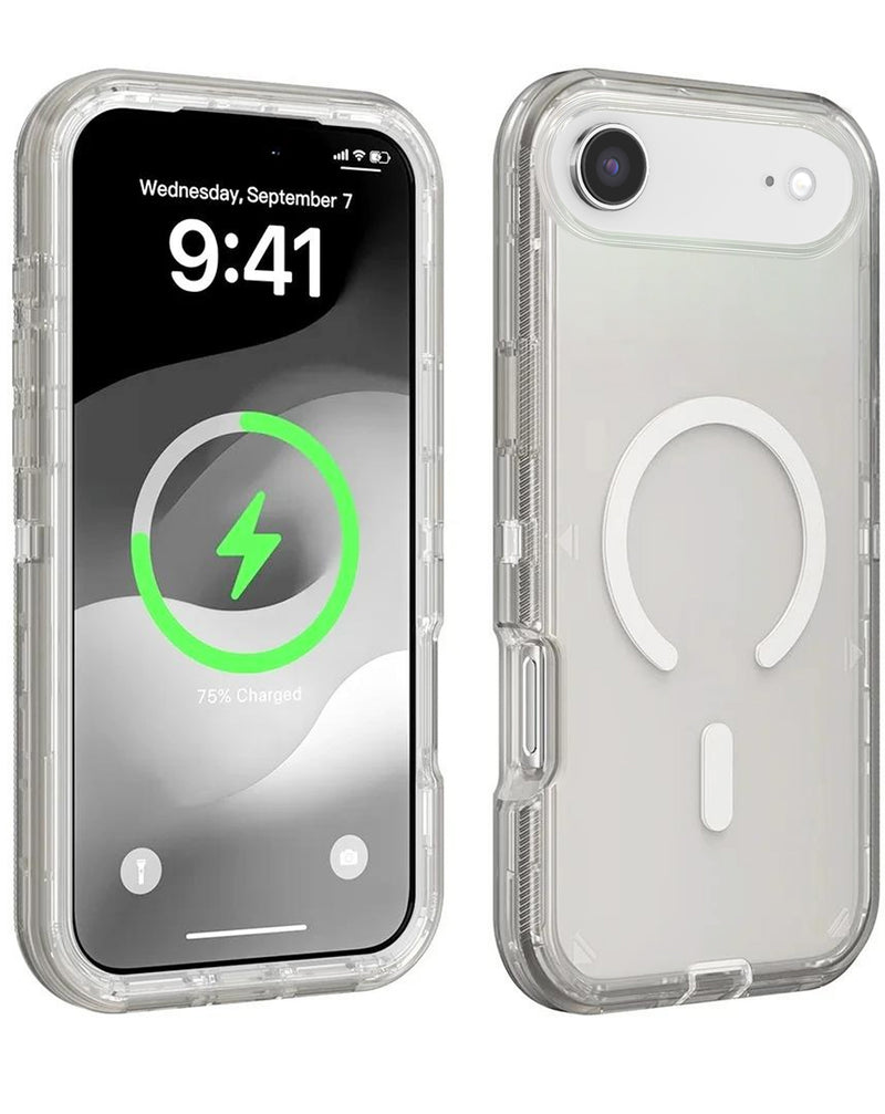 Encuentra fundas transparentes a prueba de golpes con carga inalámbrica para iPhone Air en Guatemala.