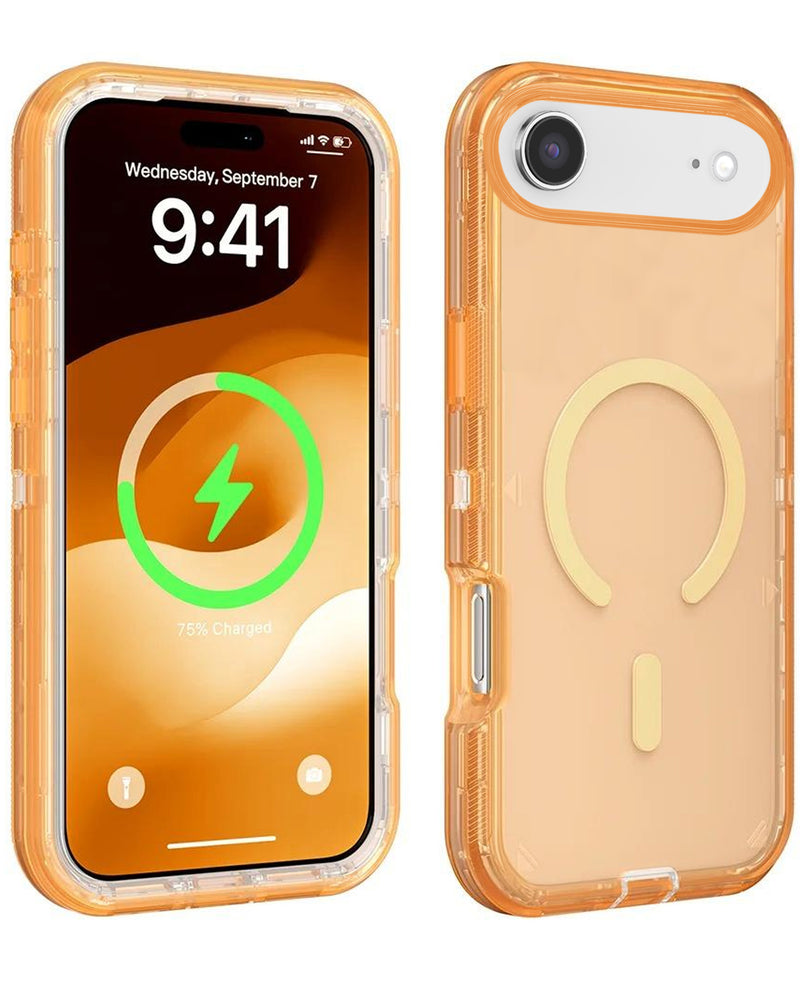 Encuentra fundas transparentes antigolpes con carga inalámbrica para iPhone Air en Guatemala.