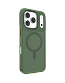Encuentra la mejor funda de carga inalámbrica magnética para iPhone 17 Pro en Guatemala en SlowBack, disponible en color DARK GREEN.