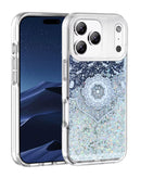 Tapa trasera Liquid Quicksand Glitter ETHNIC FLOWERS para iPhone 17 Pro disponible en Guatemala.