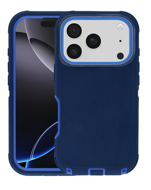 Protege tu iPhone 17 Pro con la funda Heavy Duty NAVY BLUE en Guatemala, disponibles en mayoristas de accesorios para iPhone.